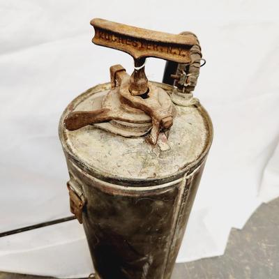 ANTIQUE THE EC BROWN COMPANY PUMP TANK