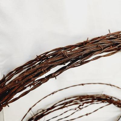 ANTIQUE BARBED WIRE ROLLS