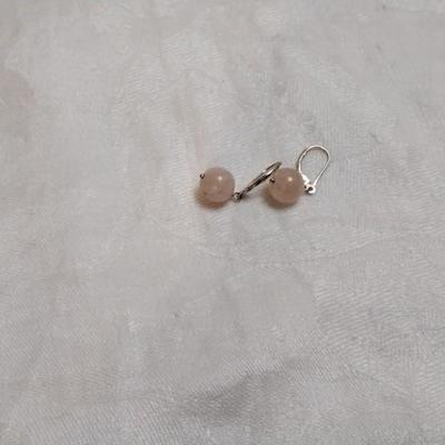 Rose Quartz 925 Earrings