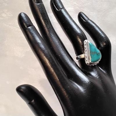 Turquoise 925 Ring Size 6