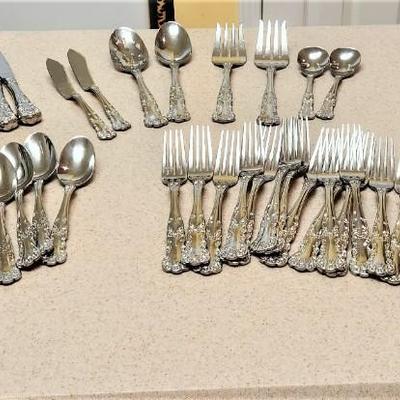 Lot #84  Large Lot of Gorham 18/10 Stainless Flatware