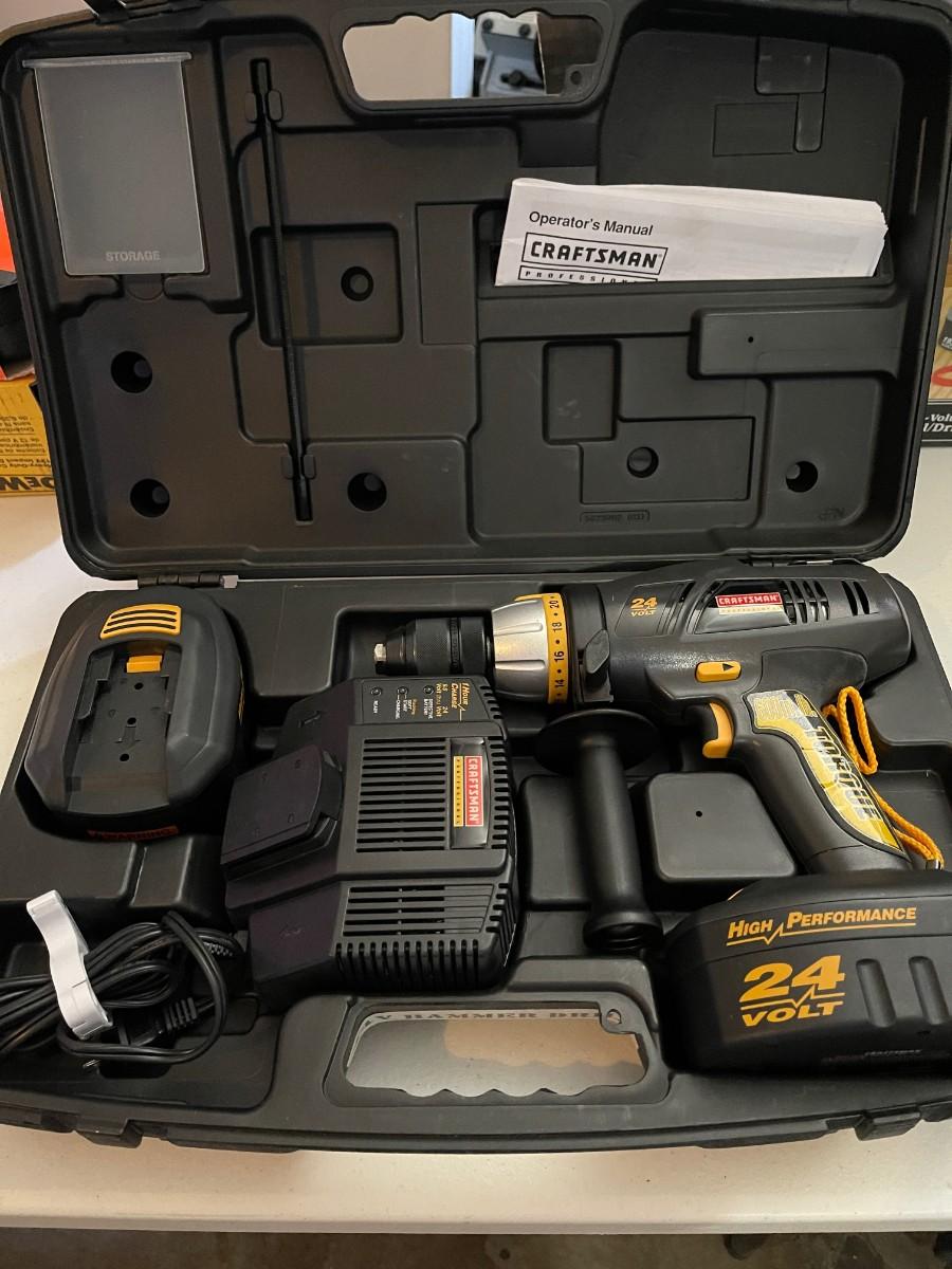 Craftsman 24 volt drill sale