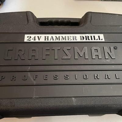 Craftsman 24 volt 1/4 cordless hammer drill