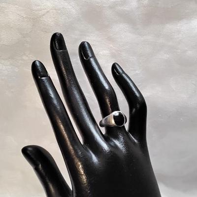 Onyx  Signet Ring Size 7