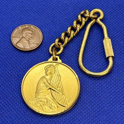 THE MESSIAH KEY CHAIN TOKEN HARP PLAYER RELIEF 