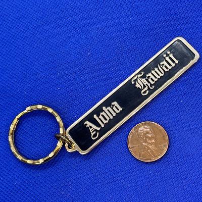 ALOHA HAWAII BRASSY BAR KEY CHAIN LORILOLI? AD