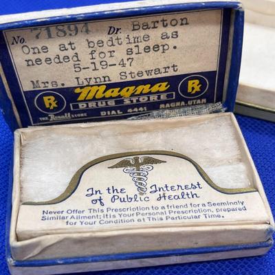 VINTAGE MAGNA DRUG STORE PHARMACY BOXES x2