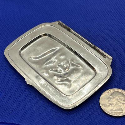 VINTAGE SMALL JEWELRY BOX LID ONLY FANCY RELIEF