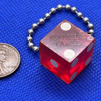 STATELINE CASINO DIE KEY CHAIN