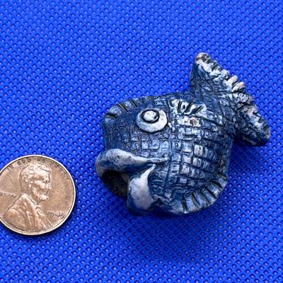 LARGE FISH BEAD OR PENDANT CERAMIC