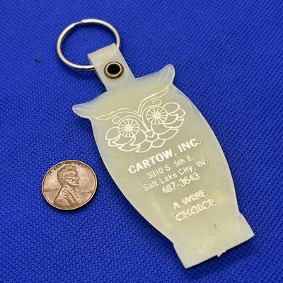 GIVE A HOOT OWL KEY CHAIN CARTOW PROMO