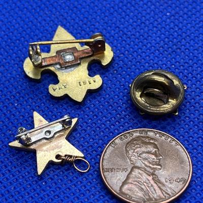 BSA SCOUTING PINS 3 PIECES