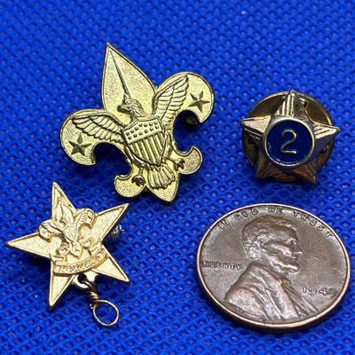 BSA SCOUTING PINS 3 PIECES
