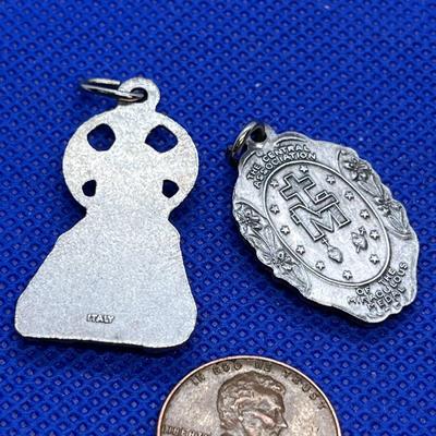 NICE RELIGIOUS CATHOLIC CHARMS IN RELIEF