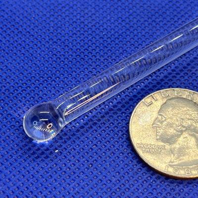 CLEAR GLASS SWIZZLE STICK