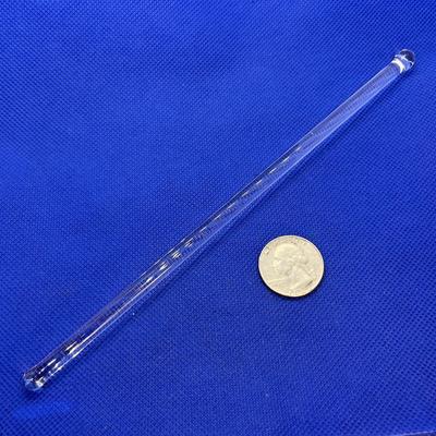 CLEAR GLASS SWIZZLE STICK