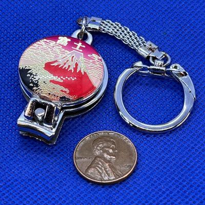 JAPAN VOLCANO FINGERNAIL CLIPPERS ON KEY CHAIN