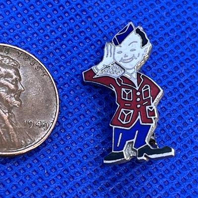 SMALL ENAMELED SERVICE BOY PIN