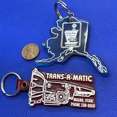 VINTAGE KEY CHAIN PROMO FOBS