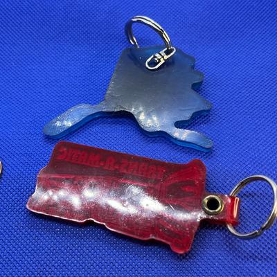 VINTAGE KEY CHAIN PROMO FOBS