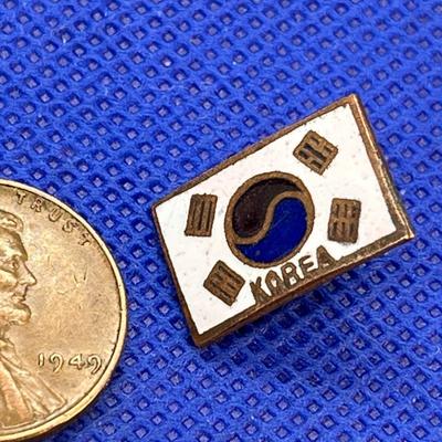 OLD KOREA ENAMELED PIN