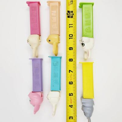 6 EASTER BUNNY BUNDLE OF COLLECTABLE PEZ DISPENSERS