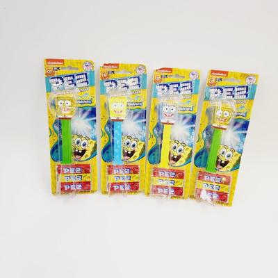 NEW IN PKG - 3 - MULTI SPONGE BOB SQUARE PANTS COLLECTABLE PEZ DISPENSERS