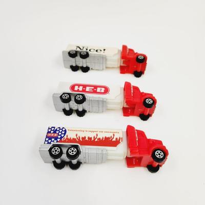 3 - OVER THE ROAD STORE TRUCK COLLECTABLE PEZ DISPENSER BUNDLE