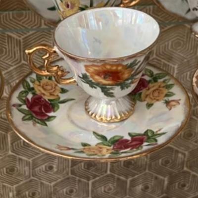 Ucago Flower of the Month June Roses Teacup & Saucer