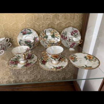 Ucago Flower of the Month September Aster Teacup & Saucer