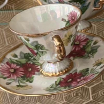 Ucago Flower of the Month September Aster Teacup & Saucer