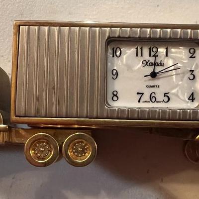 Xanada Quartz Die Cast Trucker Desk Top Clock