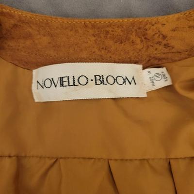 MGM studio's wardrobe dept sale 80's Georeous fully lined Novello -Bloom Suede size 10, 2 piece suit