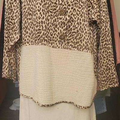 MGM studio's wardrobe dept sale 80's 1 of a kind from Miami Beautiful silk and cotton 2 piece