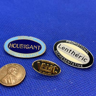 3 PIECES COMPANY PINS ENAMELED