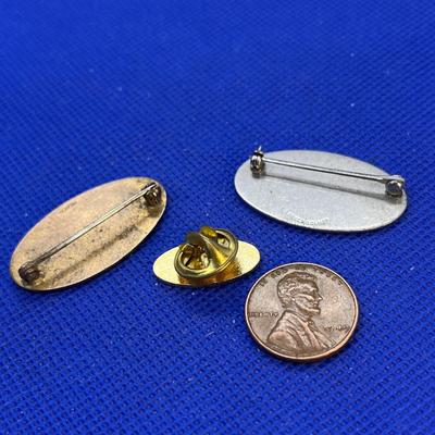 3 PIECES COMPANY PINS ENAMELED