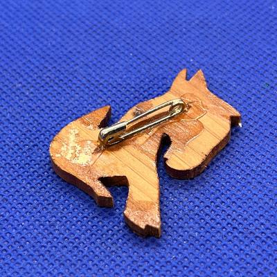 VINTAGE WOODEN DONKEY PIN LAMAR COLORADO