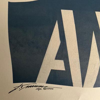 1817 America II Signed Silk Screen