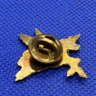 ENAMELED WINGED PEGASUS UNICORN PIN