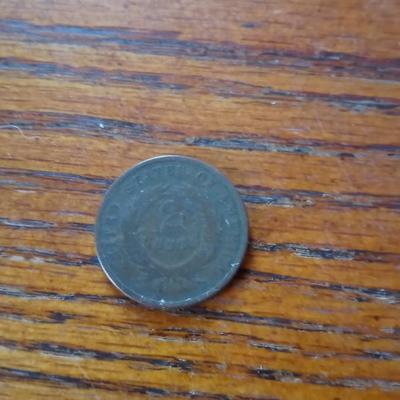 LOT 52   1865 TWO CENT COIN