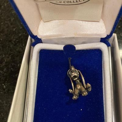 Lot A of Disney sterling silver collectible charms Tinkerbell, Pinocchio, Copper