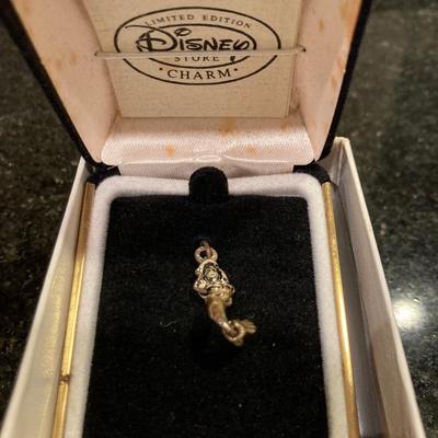Lot of (B) Disney sterling silver collectible charms Dumbo, Jaq from Cinderella, Ariel and ornament.