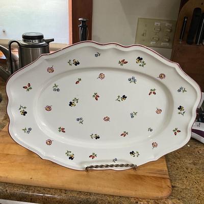 1821 Large Villeroy & Boch Oval Platter Petite Fleur