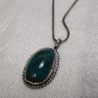 Signed Navajo Turquoise 17