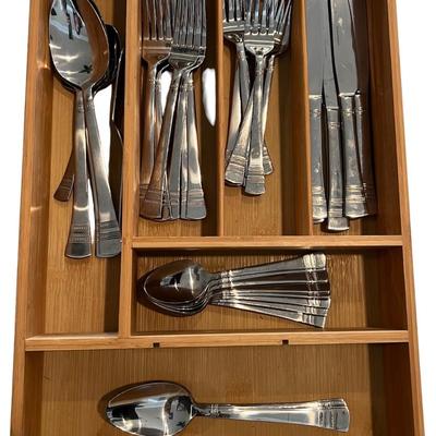 42 piece International Stainless China Set