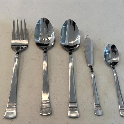 42 piece International Stainless China Set