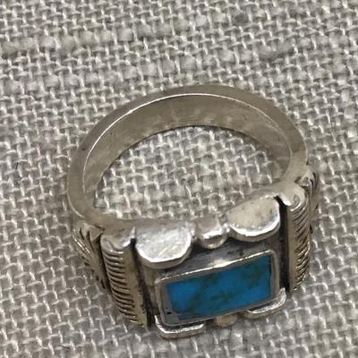 Turquoise and Silver 925 Ring