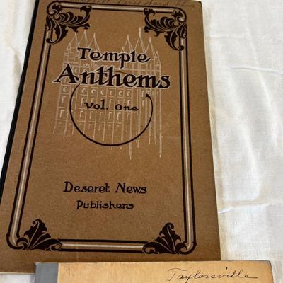 5 LDS Song Books from the early 1900's 