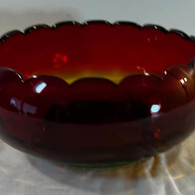 Amberina Red to Amber Glass 