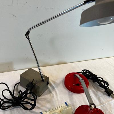 TENSOR Lamps Vintage Pair with Extra Bulbs